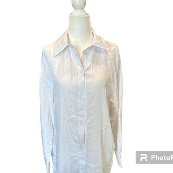 Justfab Oversized Boyfriend Shirt Size XS - Picture 2 of 8